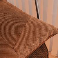 HKM-865555 Modern Minimalist Reddish Brown Pillowcases with Optional Core - 50X50cm
