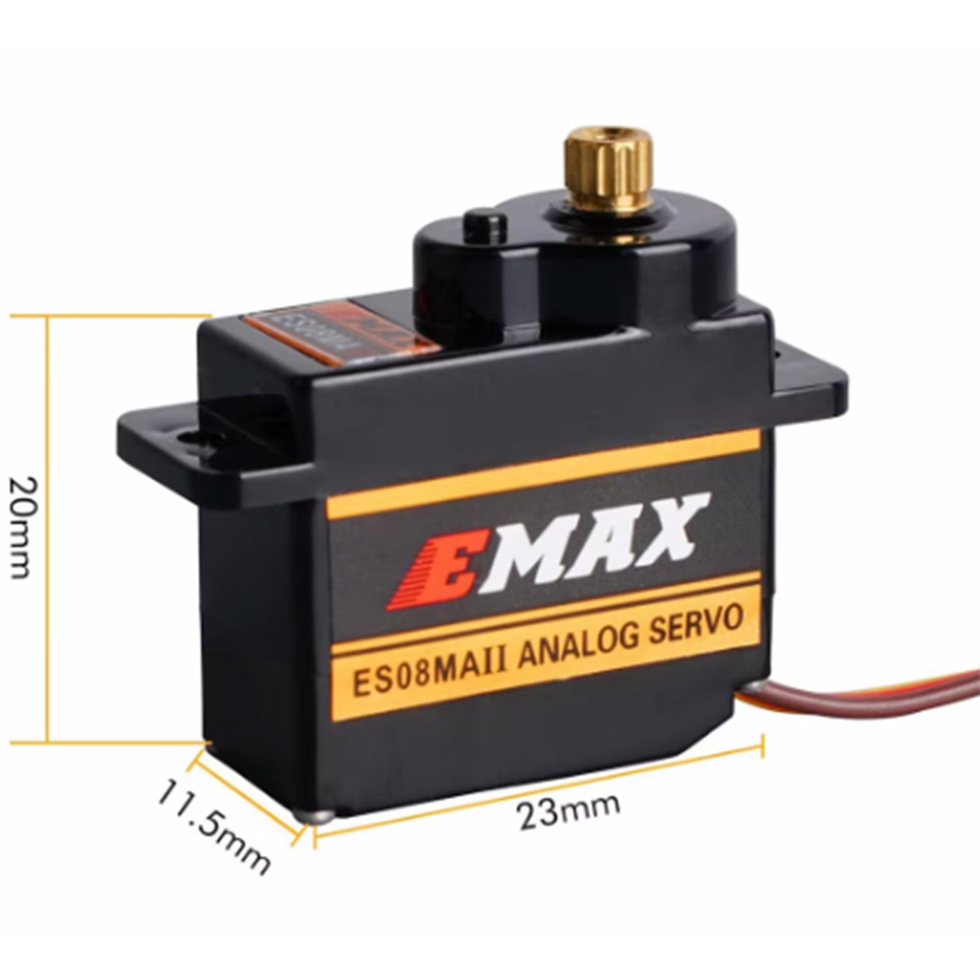 HKM-865619 Compact ES08MA Miniature Metal Steering Gear with Servo Arm - Surface Mount Type