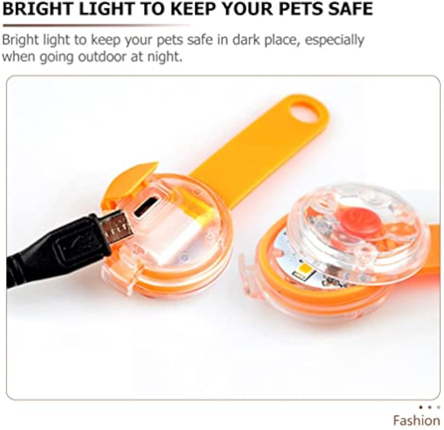 HKM-865619 Luminous Dog Pendant Light for Night Walking - Easy-to-Carry Safety Accessory