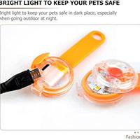 HKM-865619 Luminous Dog Pendant Light for Night Walking - Easy-to-Carry Safety Accessory