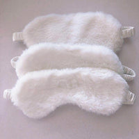 HKM-865747 Soft Imitation Rabbit Hair Plush Eye Mask for Comfortable Sleep and Relaxation