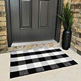 HKM-865811 Cotton Buffalo Plaid Area Rugs - Available in 60x90cm and 60x130cm Sizes