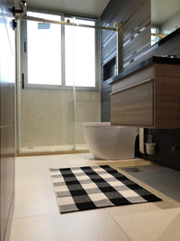 HKM-865811 Cotton Buffalo Plaid Area Rugs - Available in 60x90cm and 60x130cm Sizes