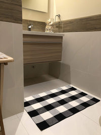 HKM-865811 Cotton Buffalo Plaid Area Rugs - Available in 60x90cm and 60x130cm Sizes