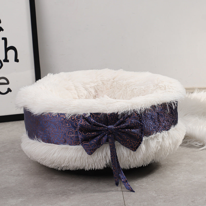 HKM-865811 Cute Kennel Cat Kennel Semi-enclosed Dog Mat Pet Supplies