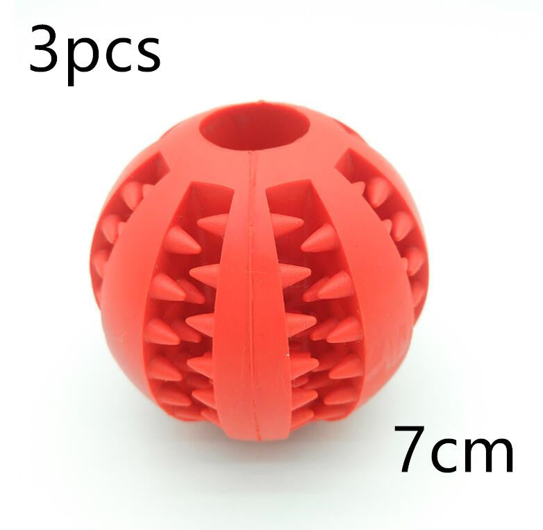 HKM-865875 Pet Slow Feeder Dog Toy Cute Funny Rubber Dog Ball Toy