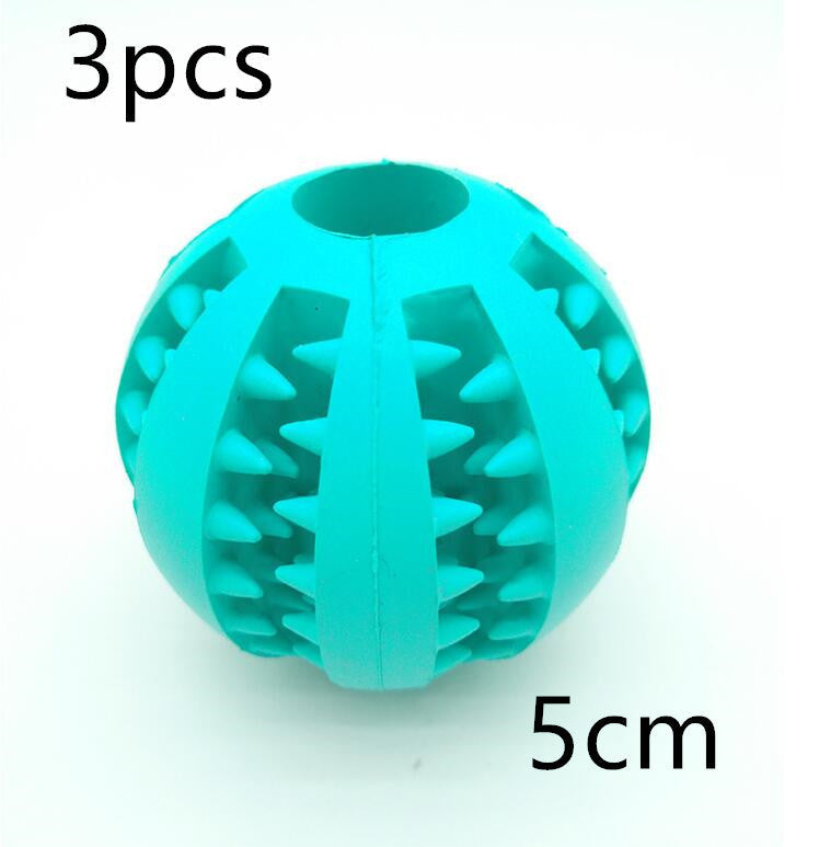 HKM-865875 Pet Slow Feeder Dog Toy Cute Funny Rubber Dog Ball Toy