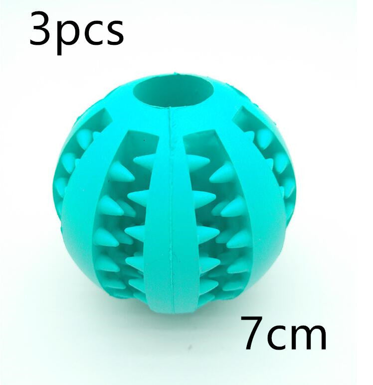 HKM-865875 Pet Slow Feeder Dog Toy Cute Funny Rubber Dog Ball Toy