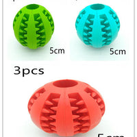 HKM-865875 Pet Slow Feeder Dog Toy Cute Funny Rubber Dog Ball Toy