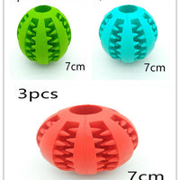 HKM-865875 Pet Slow Feeder Dog Toy Cute Funny Rubber Dog Ball Toy