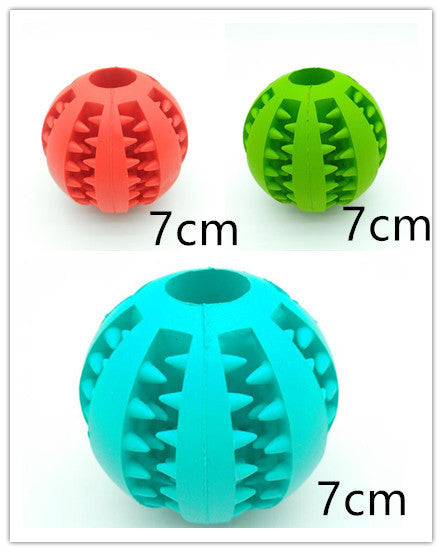 HKM-865875 Pet Slow Feeder Dog Toy Cute Funny Rubber Dog Ball Toy