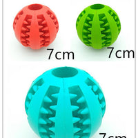 HKM-865875 Pet Slow Feeder Dog Toy Cute Funny Rubber Dog Ball Toy