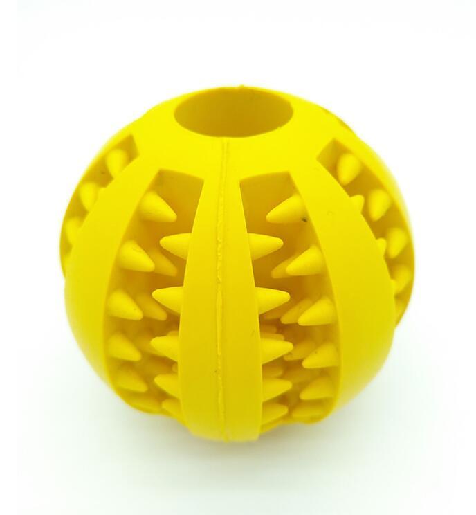 HKM-865875 Pet Slow Feeder Dog Toy Cute Funny Rubber Dog Ball Toy