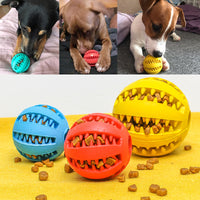 HKM-865875 Pet Slow Feeder Dog Toy Cute Funny Rubber Dog Ball Toy