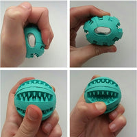 HKM-865875 Pet Slow Feeder Dog Toy Cute Funny Rubber Dog Ball Toy