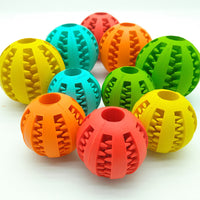 HKM-865875 Pet Slow Feeder Dog Toy Cute Funny Rubber Dog Ball Toy