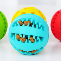 HKM-865875 Pet Slow Feeder Dog Toy Cute Funny Rubber Dog Ball Toy
