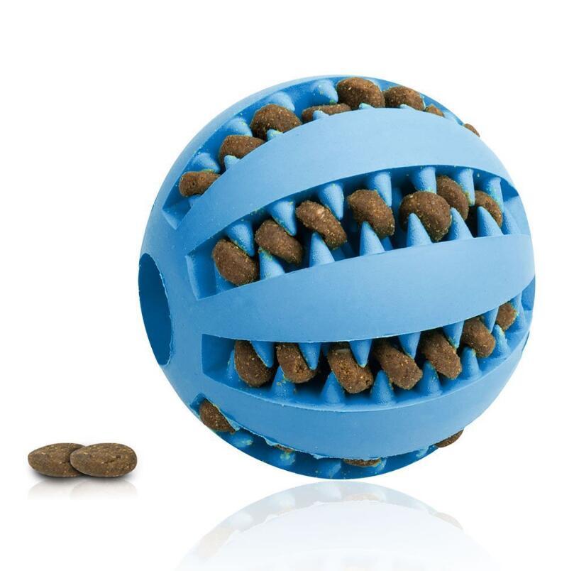 HKM-865875 Pet Slow Feeder Dog Toy Cute Funny Rubber Dog Ball Toy