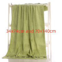 HKM-866003 Bamboo Charcoal Fiber Bath Towel Set - Soft, Quick-Drying, Water-Absorbent, Lint-Free, No Fading, Safe and Comfortable