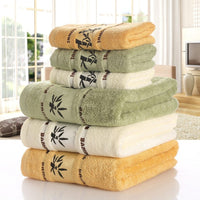 HKM-866003 Bamboo Charcoal Fiber Bath Towel Set - Soft, Quick-Drying, Water-Absorbent, Lint-Free, No Fading, Safe and Comfortable