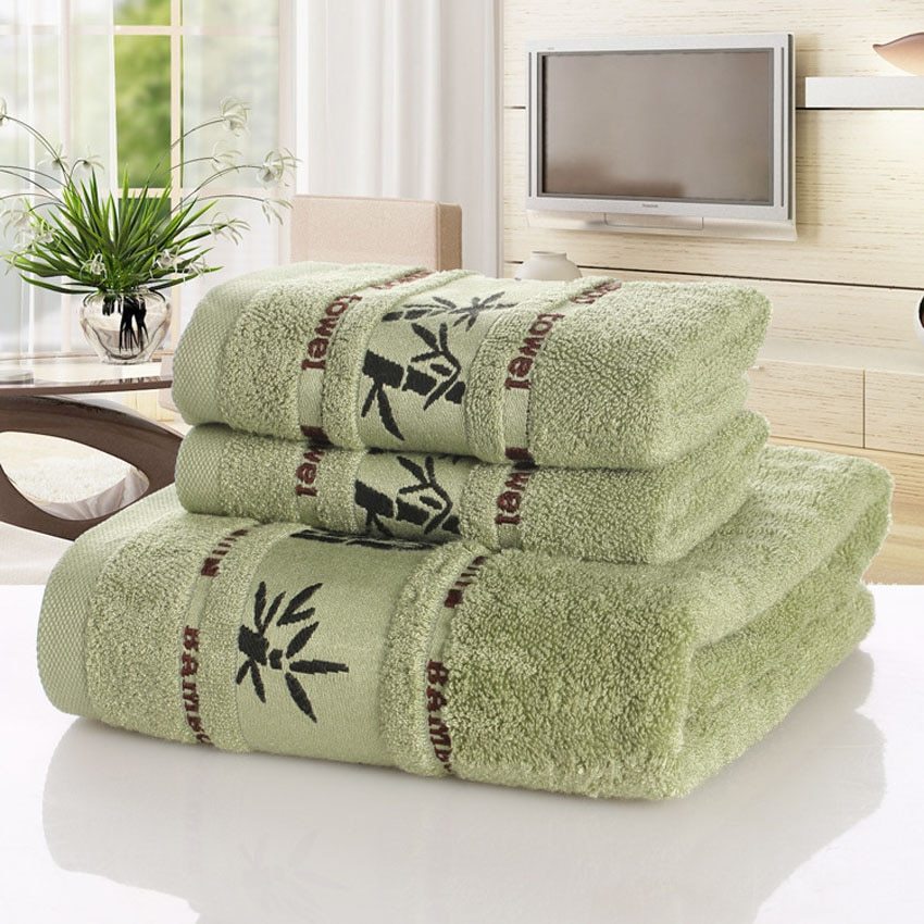 HKM-866003 Bamboo Charcoal Fiber Bath Towel Set - Soft, Quick-Drying, Water-Absorbent, Lint-Free, No Fading, Safe and Comfortable