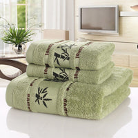 HKM-866003 Bamboo Charcoal Fiber Bath Towel Set - Soft, Quick-Drying, Water-Absorbent, Lint-Free, No Fading, Safe and Comfortable