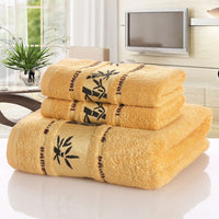 HKM-866003 Bamboo Charcoal Fiber Bath Towel Set - Soft, Quick-Drying, Water-Absorbent, Lint-Free, No Fading, Safe and Comfortable