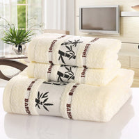 HKM-866003 Bamboo Charcoal Fiber Bath Towel Set - Soft, Quick-Drying, Water-Absorbent, Lint-Free, No Fading, Safe and Comfortable