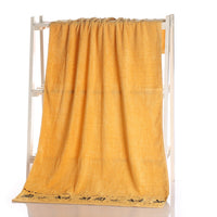 HKM-866003 Bamboo Charcoal Fiber Bath Towel Set - Soft, Quick-Drying, Water-Absorbent, Lint-Free, No Fading, Safe and Comfortable