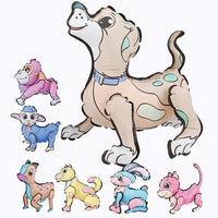 HKM-866003 DIY Hand Painted Camel Shape 3D Inflatable Balloon Toy for Kids Age 3+