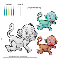 HKM-866003 DIY Hand Painted Camel Shape 3D Inflatable Balloon Toy for Kids Age 3+