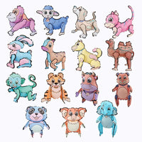 HKM-866003 DIY Hand Painted Camel Shape 3D Inflatable Balloon Toy for Kids Age 3+
