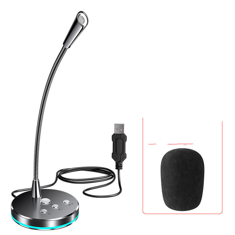 KTX-866131 Wired USB Desktop Microphone for Live Conferences and Computer Use