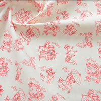 HKM-866259 Floral Cotton Fabric for Printing and Dyeing - Versatile DIY Material in Various Colors and Patterns