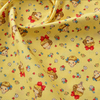 HKM-866259 Floral Cotton Fabric for Printing and Dyeing - Versatile DIY Material in Various Colors and Patterns