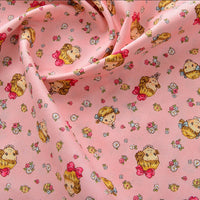 HKM-866259 Floral Cotton Fabric for Printing and Dyeing - Versatile DIY Material in Various Colors and Patterns