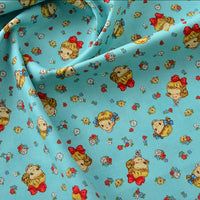 HKM-866259 Floral Cotton Fabric for Printing and Dyeing - Versatile DIY Material in Various Colors and Patterns