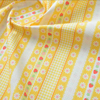 HKM-866259 Floral Cotton Fabric for Printing and Dyeing - Versatile DIY Material in Various Colors and Patterns