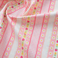 HKM-866259 Floral Cotton Fabric for Printing and Dyeing - Versatile DIY Material in Various Colors and Patterns