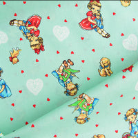 HKM-866259 Floral Cotton Fabric for Printing and Dyeing - Versatile DIY Material in Various Colors and Patterns