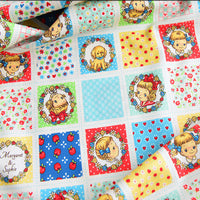 HKM-866259 Floral Cotton Fabric for Printing and Dyeing - Versatile DIY Material in Various Colors and Patterns