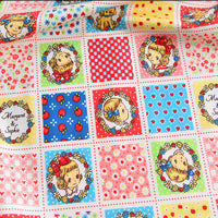 HKM-866259 Floral Cotton Fabric for Printing and Dyeing - Versatile DIY Material in Various Colors and Patterns