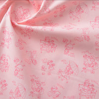HKM-866259 Floral Cotton Fabric for Printing and Dyeing - Versatile DIY Material in Various Colors and Patterns