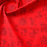 HKM-866259 Floral Cotton Fabric for Printing and Dyeing - Versatile DIY Material in Various Colors and Patterns