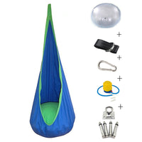 HKM-866259 Inflatable Children's Pod Hammock - Indoor/Outdoor Hanging Chair, 70x150cm, Supports Up to 220 lbs