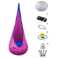 HKM-866259 Inflatable Children's Pod Hammock - Indoor/Outdoor Hanging Chair, 70x150cm, Supports Up to 220 lbs