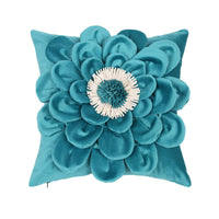 HKM-866387 Three-Dimensional Embroidered Flannel Pillowcase with Floral Design - 45x45cm
