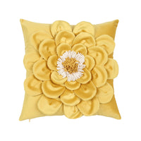 HKM-866387 Three-Dimensional Embroidered Flannel Pillowcase with Floral Design - 45x45cm
