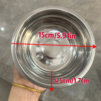 HKM-866451 Stainless Steel Cat Feeding Bowl and Plate Set - Multiple Sizes Available