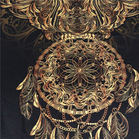 HKM-866579 Owl Wind Chimes Bedding Set - Duvet Cover and Pillow Shams in Various Sizes